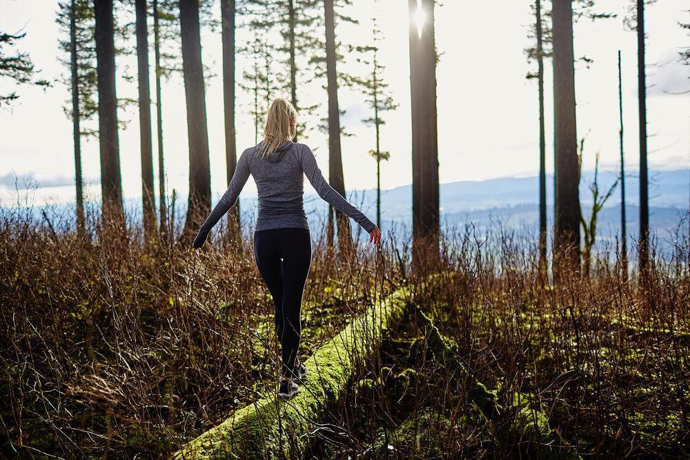 walking in the forest