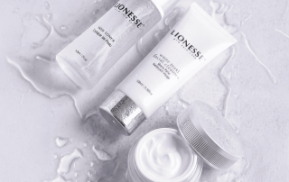 Lionesse White Pearl skincare products
